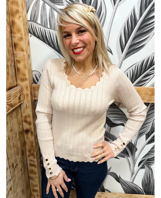 PULL AMÉLIE - BEIGE