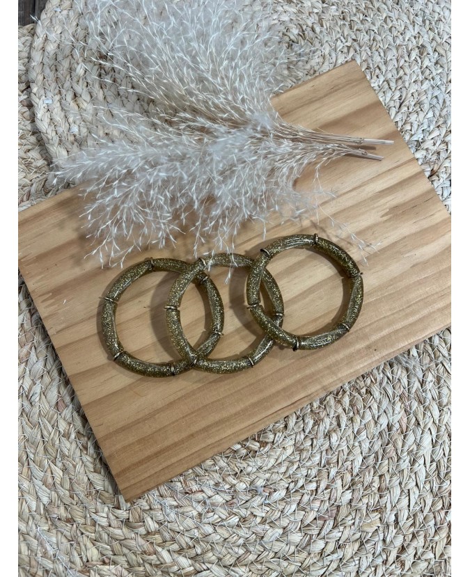 BRACELET WAFA - PAILETTE OR