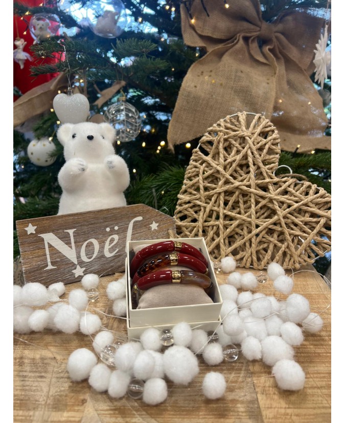 BRACELETS TRIO - BORDEAUX