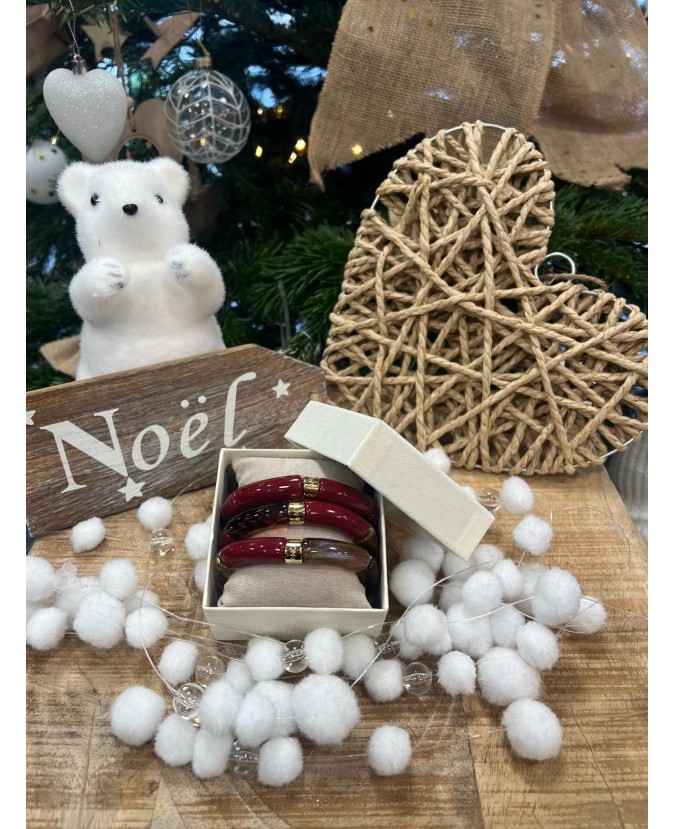 BRACELETS TRIO - BORDEAUX