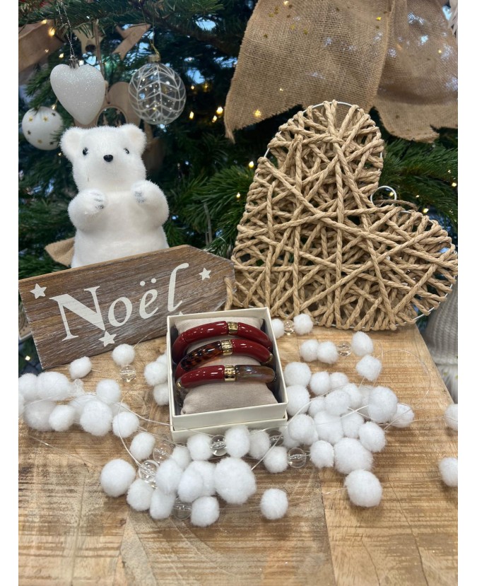 BRACELETS TRIO - BORDEAUX