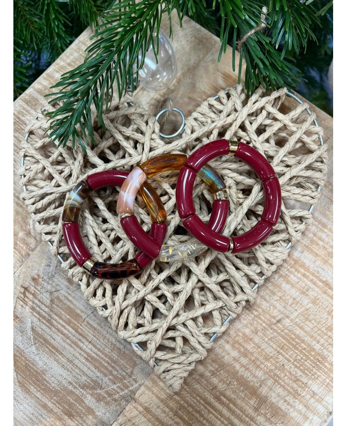 BRACELETS TRIO - BORDEAUX