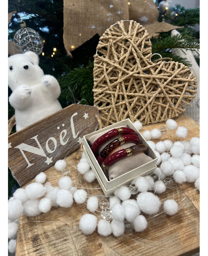 BRACELETS TRIO - BORDEAUX