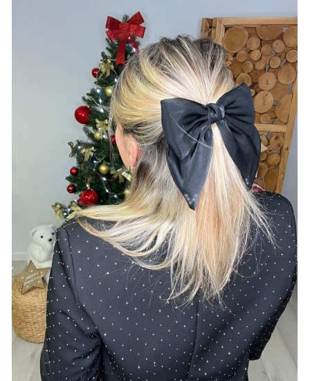 BARRETTE GROS NOEUD PERLES