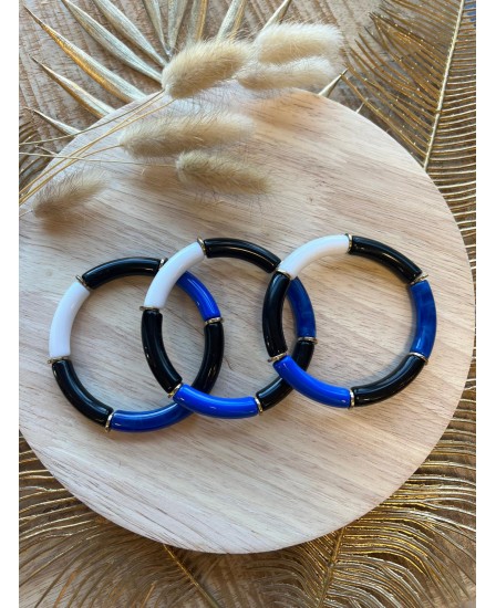 BRACELET WAFA - BLEU/NOIR