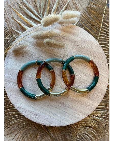 BRACELET WAFA - SAPIN/MARRON