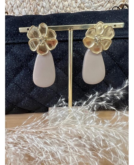 BOUCLES D'OREILLES LOU - TAUPE