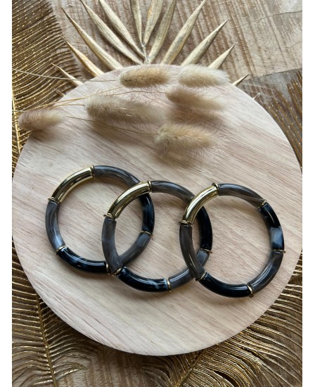 BRACELET WAFA - GRIS OR
