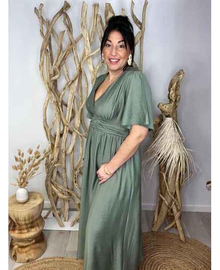 ROBE AMANDANE PULPEUSE - VERT