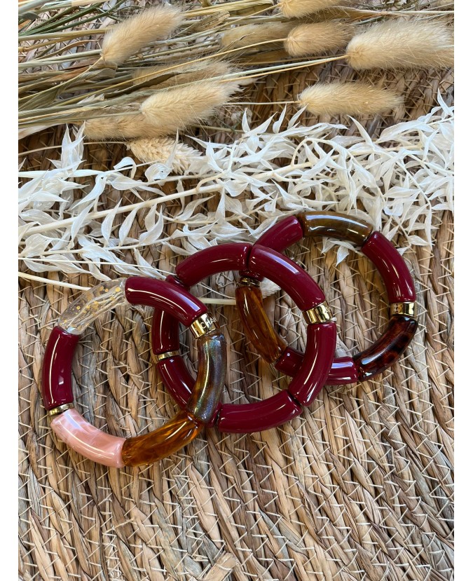 BRACELETS TRIO - BORDEAUX
