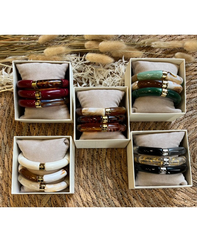 BRACELETS TRIO - BORDEAUX