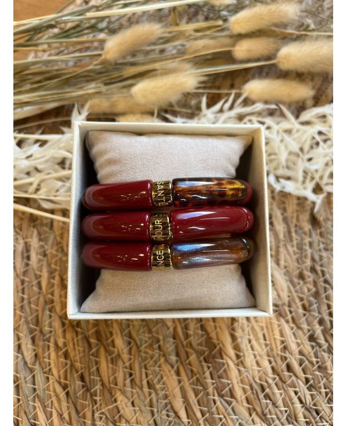BRACELETS TRIO - BORDEAUX