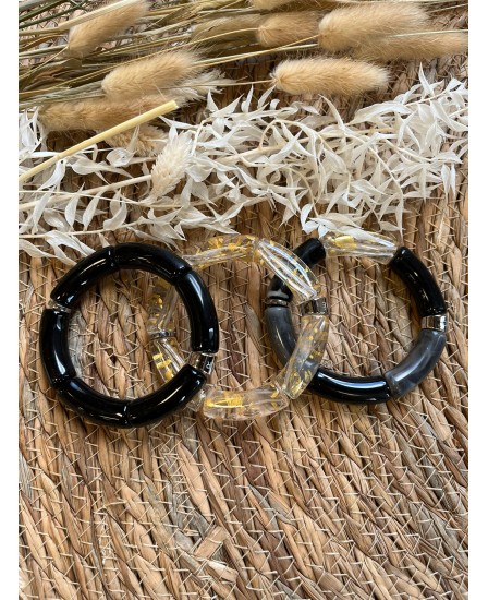 BRACELETS TRIO - NOIR