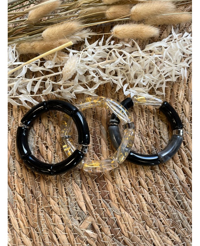 BRACELETS TRIO - NOIR