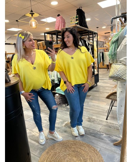 PULL EZRA- JAUNE
