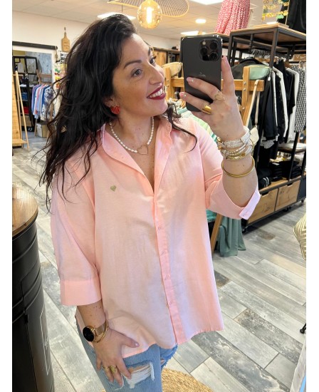 CHEMISE DARIANA - ROSE PULPEUSE