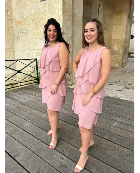 ROBE SALONI- VIEUX ROSE
