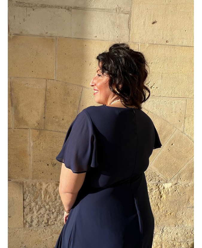 ROBE ANNAÏG PULPEUSE-MARINE