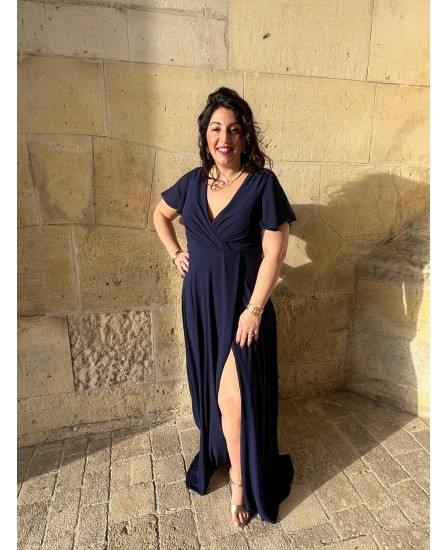 ROBE ANNAÏG PULPEUSE-MARINE