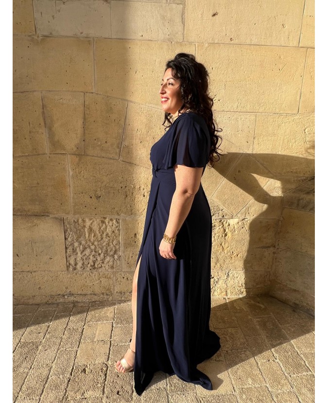 ROBE ANNAÏG PULPEUSE-MARINE