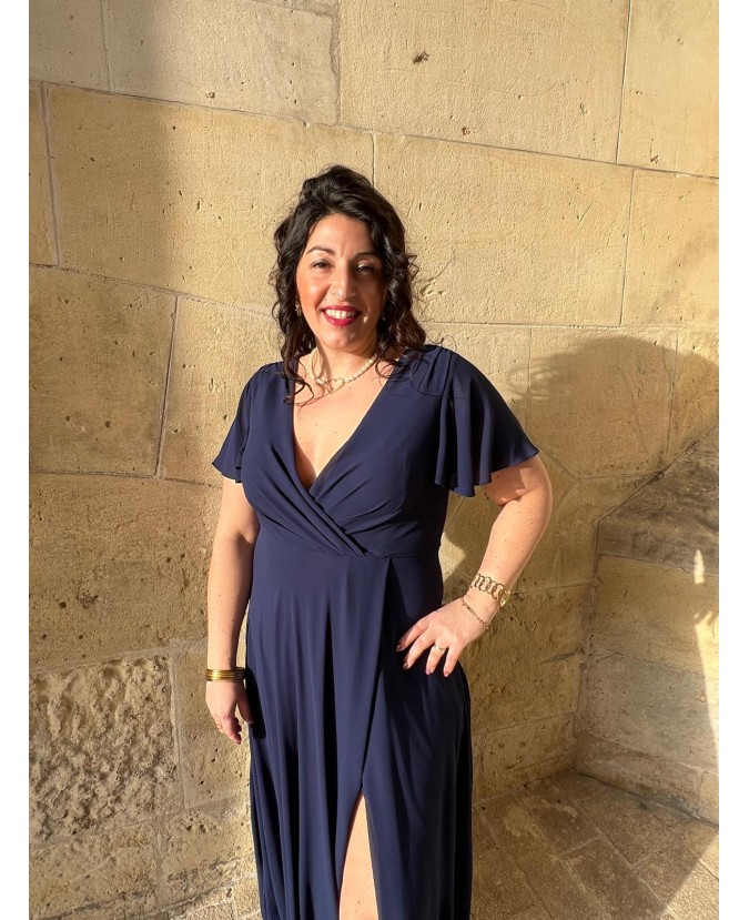 ROBE ANNAÏG PULPEUSE-MARINE