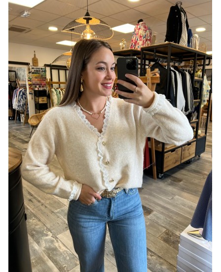 GILET CAELAN - BEIGE