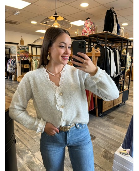 GILET CAELAN - GRIS