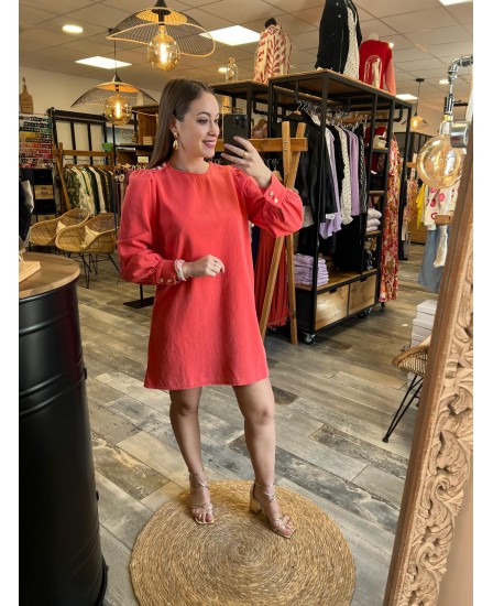 ROBE MATHILDE - CORAIL