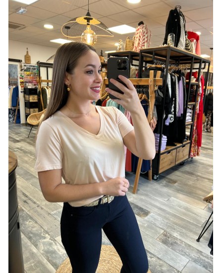 TEE SHIRT OMBELINE - BEIGE