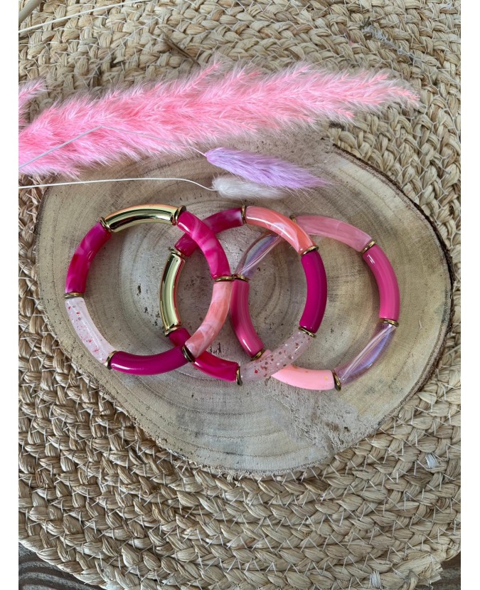 BRACELET WAFA - FRAMBOISE