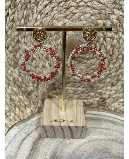 BOUCLES D'OREILLES VÉRO - ORANGE