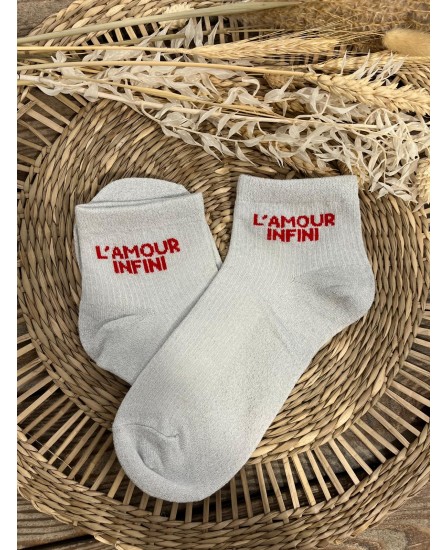 CHAUSSETTES L'AMOUR INFINI - GRIS