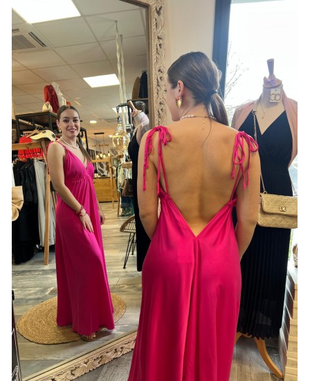ROBE ALAIA- FUSHIA