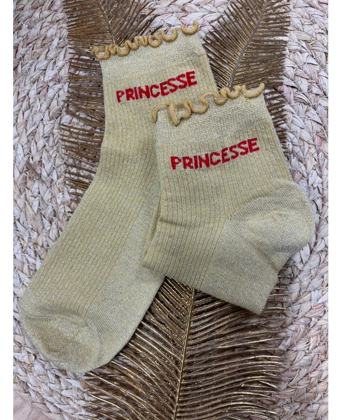 SOCQUETTES PRINCESSE - JAUNE