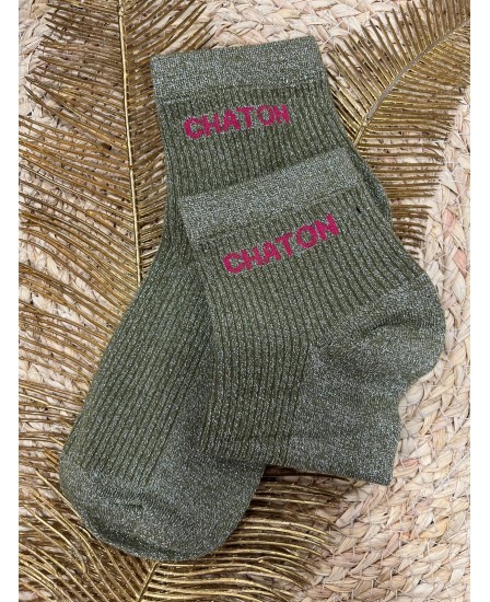 CHAUSSETTES CHATON - KAKI