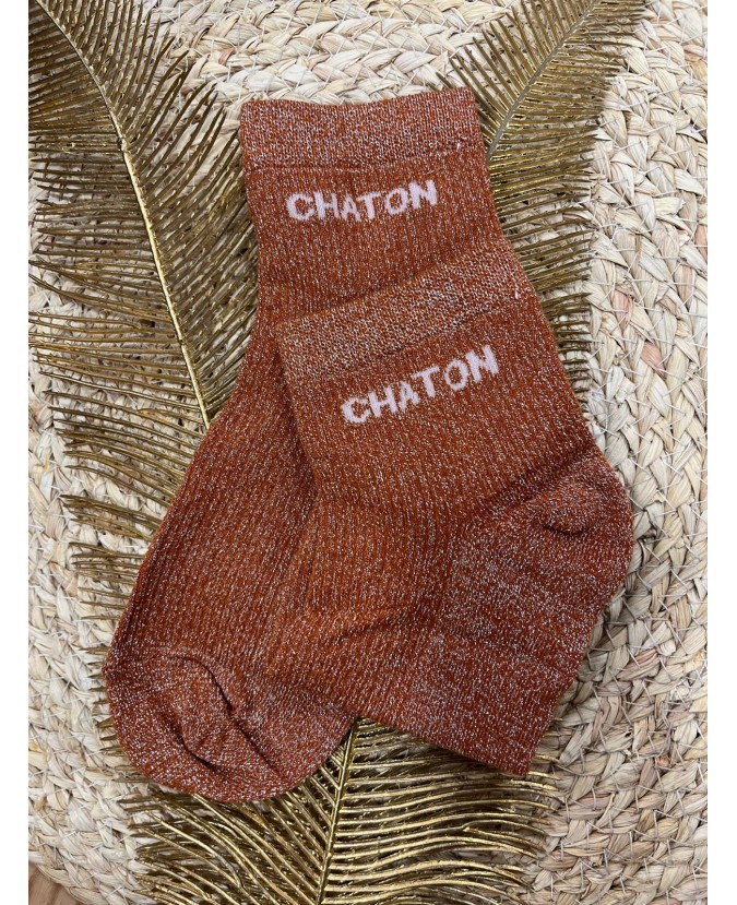 SOCQUETTES CHATON - ROUILLE