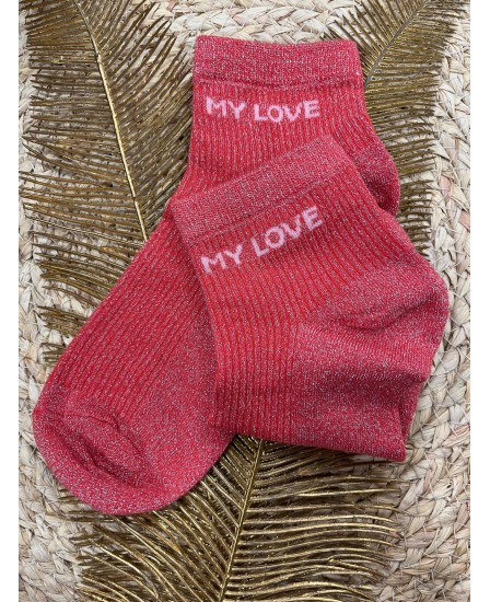 SOCQUETTES MY LOVE - ROUGE