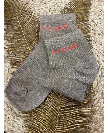 SOCQUETTES MY LOVE - TAUPE