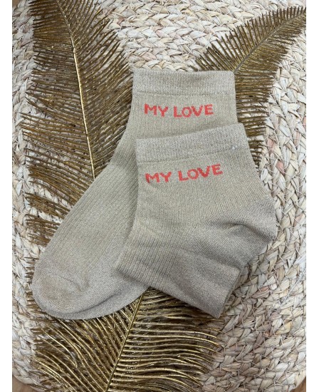 SOCQUETTES MY LOVE - BEIGE