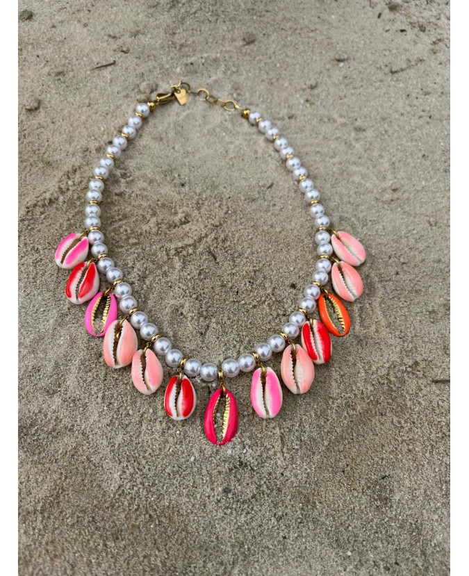 COLLIER MYKONOS - FUSHIA