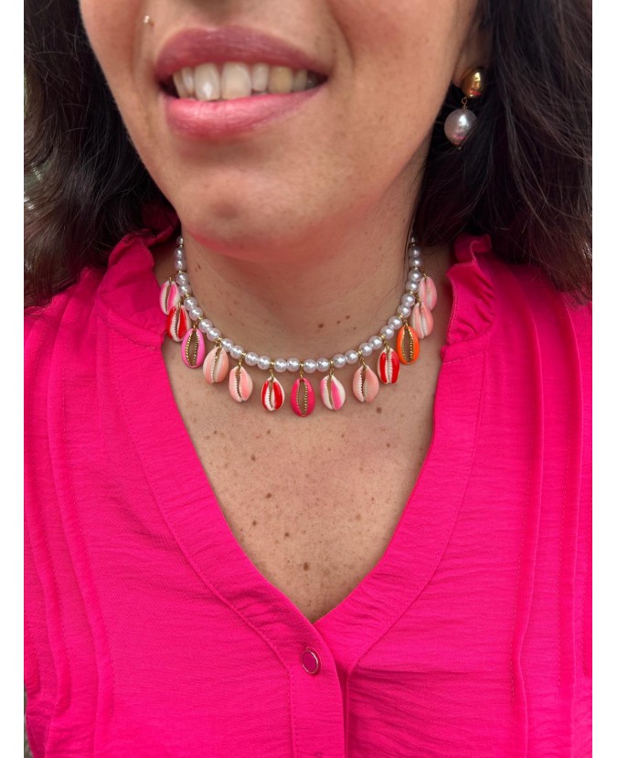 COLLIER MYKONOS - FUSHIA