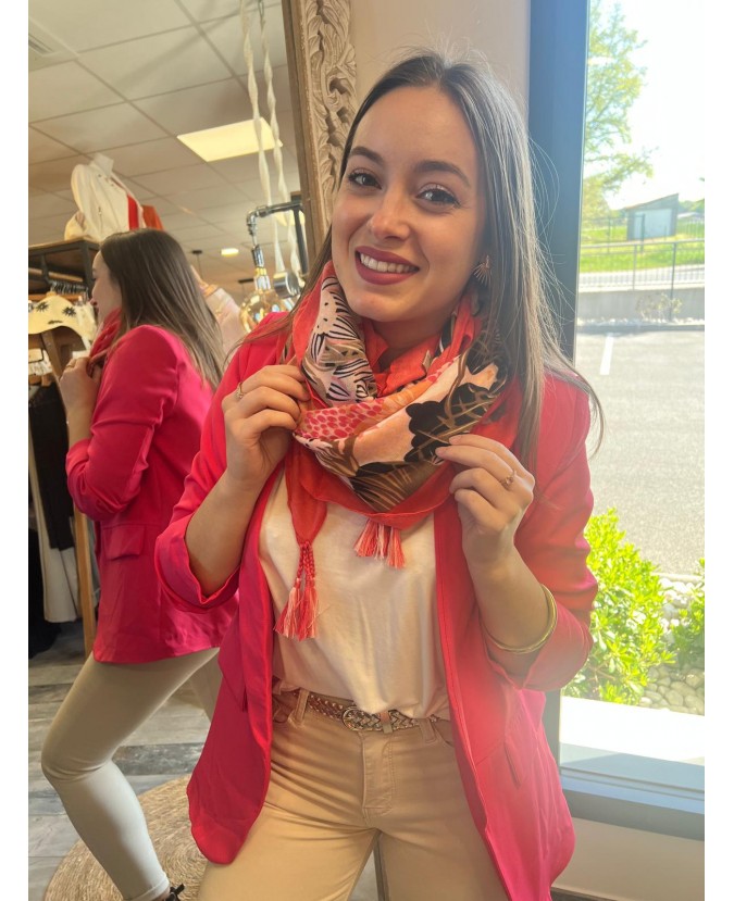 FOULARD RAHIM - ROUGE