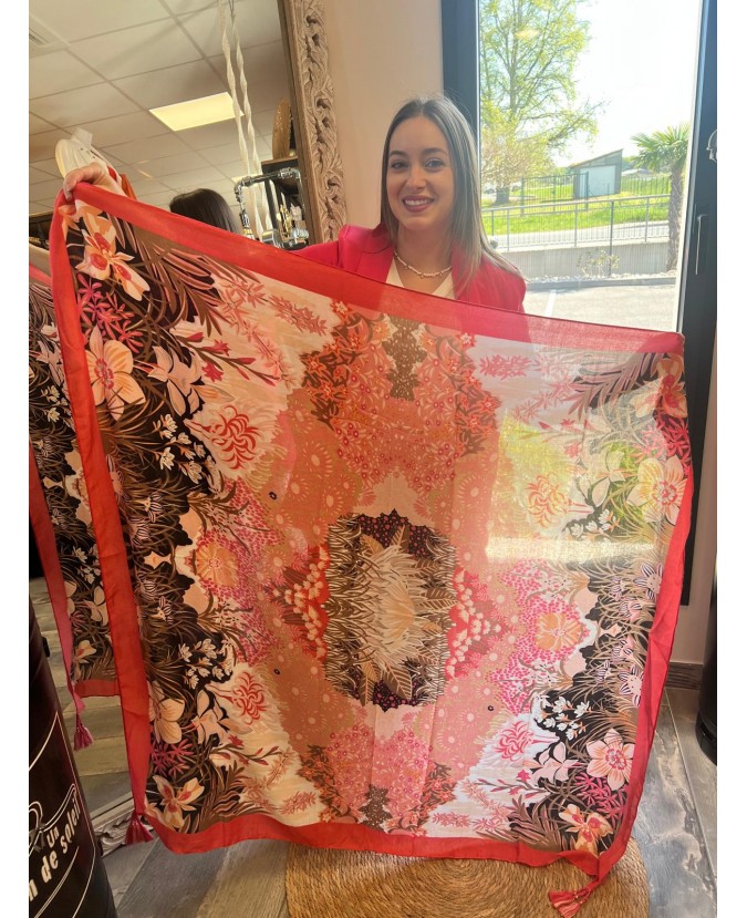 FOULARD RAHIM - ROUGE