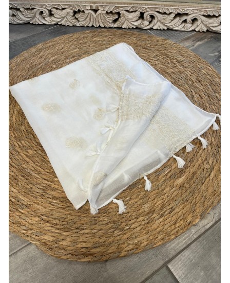 FOULARD SELYAN - BLANC