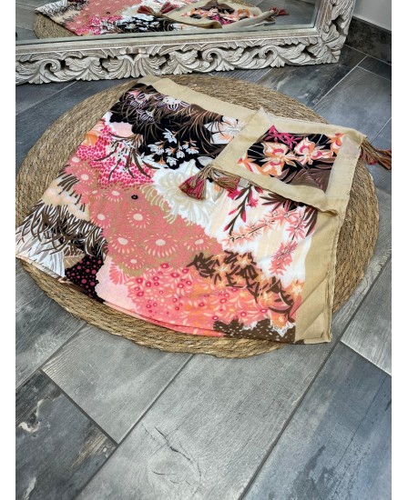 FOULARD RAHIM - ROSE
