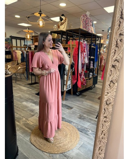 ROBE ANH - VIEUX ROSE