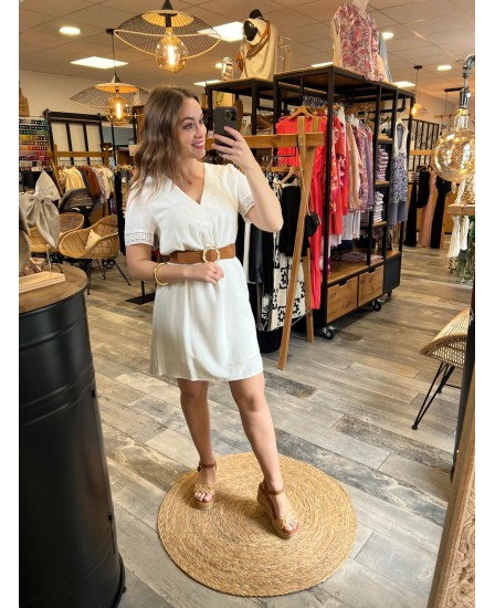 ROBE CORALINE - BLANC