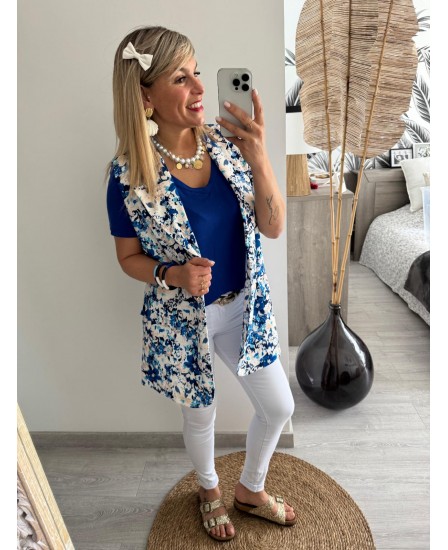 BLAZER KAENE - BLEU