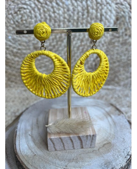 BOUCLES D'OREILLES JOSSE - JAUNE