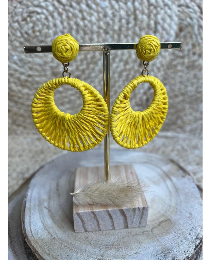 BOUCLES D'OREILLES JOSSE - JAUNE